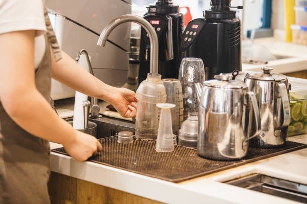 Coffee-Making Tools Beside a Sink | Water Filtration System for Business