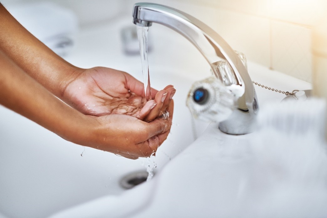 Washing hands